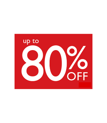 LAST PKT  10 - Sale Card: UP TO 80% OFF
