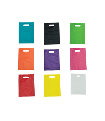 Large Boutique Bags - HDPE  (Colours) PKT 100