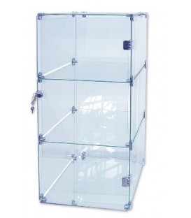 Glass Cube Showcase - 3 Level