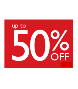 Sale Card: UP TO 50% OFF