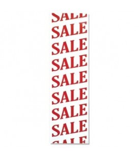 Banner: SALE - Vertical - Angled Print - Red on White PKT 5