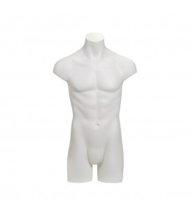 Male 'Style' Torso with Flange - Size M-L - White