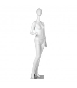 Budget Mannequin - Female 'Egg Head' - White