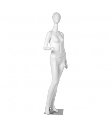 Budget Mannequin - Female 'Egg Head' - White