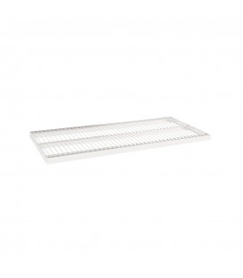 Wire Metal Shelf to suit 900W Bay - White - 400D x 30mm Thick