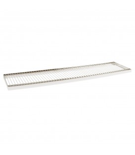 Wire Metal Shelf to suit 1200W Bay - Chrome - 300D x 30mm Thick