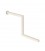 Stepped Arm to suit Rectangular Rail - White - 372mmL - made from 18 x 18mm Tube
