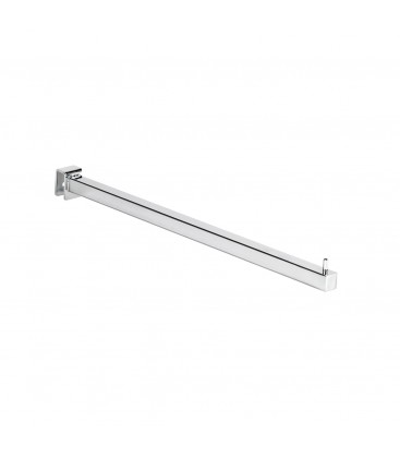 Straight Arm to suit Rectangular Rail - Chrome - 400mmL - made from 18 x 18mm Tube