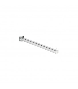 Straight Arm to suit Rectangular Rail - Chrome - 300mmL - made from 18 x 18mm Tube