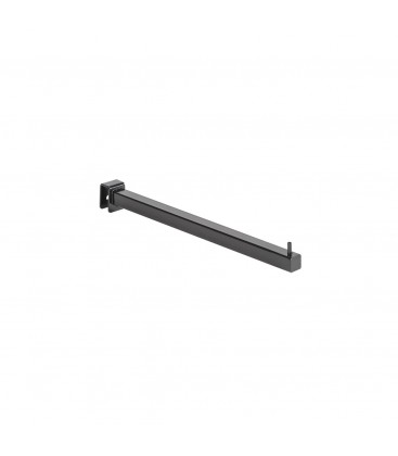 Straight Arm to suit Rectangular Rail - Black - 300mmL - made from 18 x 18mm Tube
