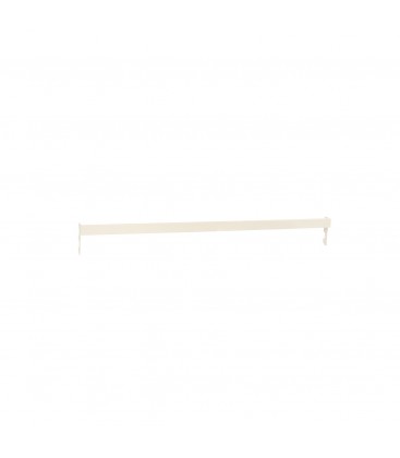 Backrail - Rectangular Section - White - suit 900W. Bar: 12.7 W x 32mm H