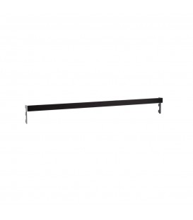 Backrail - Rectangular Section - Black - suit 900W. Bar: 12.7 W x 32mm H