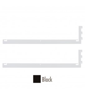 Fast Fit Base Shelf Bracket Set - Black - 500mm