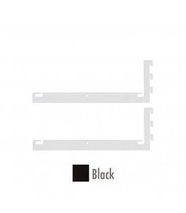 Fast Fit Base Shelf Bracket Set - Black - 300mm
