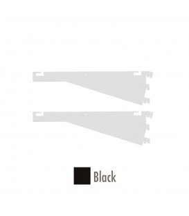 Fast Fit Dual Angle Shelf Bracket Set - Black - 300mm