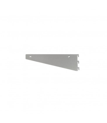 Heavy Duty Shelf Bracket Set - Satin Chrome - 300mm - inc Screws & Tool