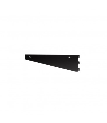 Heavy Duty Shelf Bracket Set - Black - 300mm - inc Screws & Tool