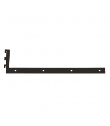 Base Shelf Bracket Set - 500mmL - Black - With Screws & Tool