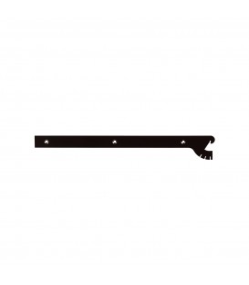 Shelf Bracket Set - Multi Angle - 400mmL - Black - With Screws & Tool