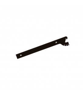 Shelf Bracket Set - Multi Angle - 300mmL - Black - With Screws & Tool
