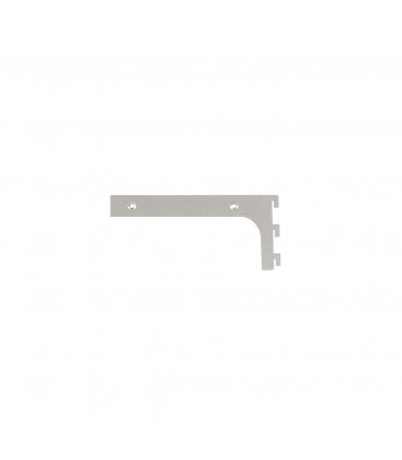 Shelf Bracket Set - 200mmL - Satin Chrome - inc Screws & Tool