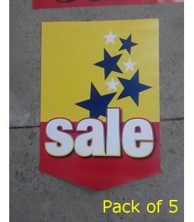 "Sale" with stars Paper Banner