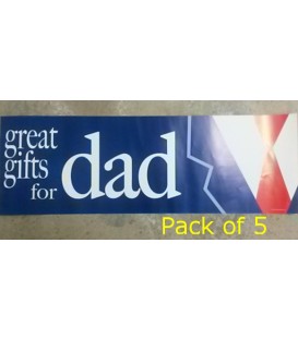 "Gifts for Dad" Small Paper Banner