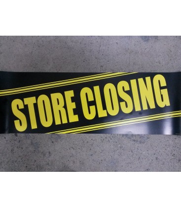"Store Closing" Small Paper Banner