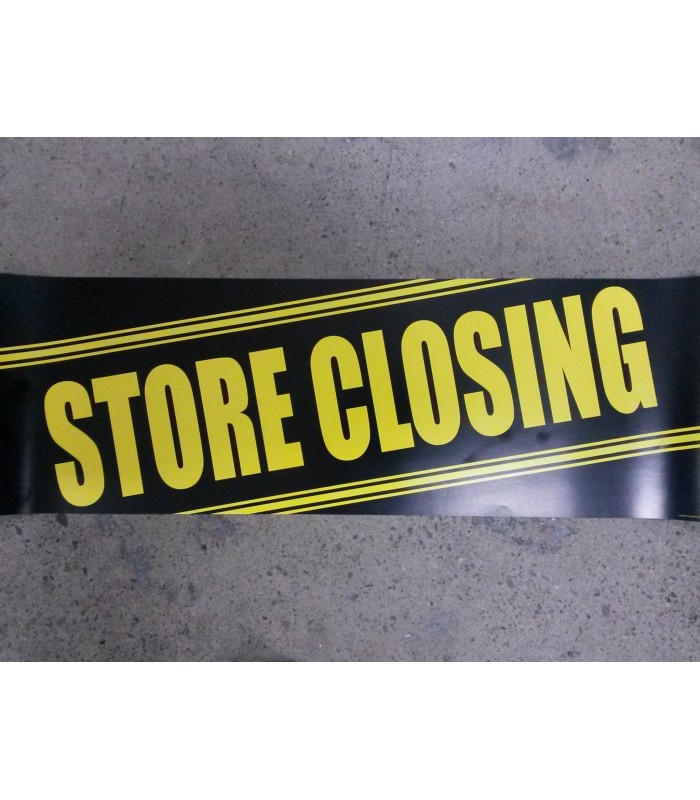  Store Closing Small Paper Banner Shop Basics