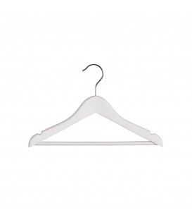 Hanger Baby Timber with Rail and Notches 310mm wide White