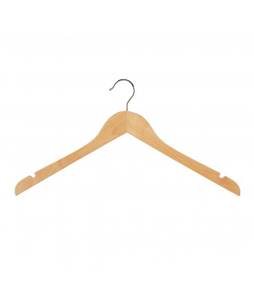 Hanger Shirt Timber with Notches 440mm wide Beech