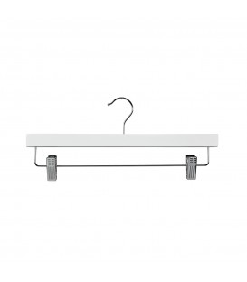 Hanger Clip Timber with Metal Clips 380mm wide White