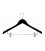 Hanger Shirt Timber with Clips 440mm wide Black