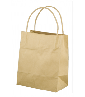 Brown Baby Paper Carry Bag Portrait 