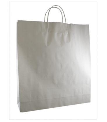 White  Large Paper Carry Bag Portrait 