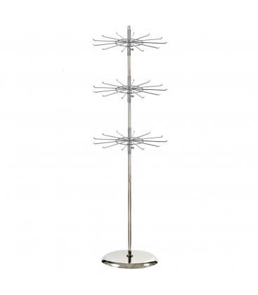 Spinner Stand with 12 prong Spinners Chrome