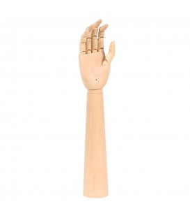 HAND RIGHT ARTICULATED WOOD 460H