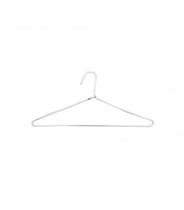 Wire Hanger Plastic Coated 405mm Wide White