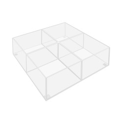 Box 4 Comp Stackable 204 x 204 x 66H 