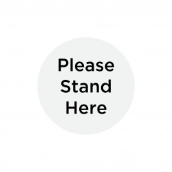 Floor Sticker -Anti Slip - Please Stand Here 