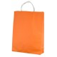 Orange Paper Bags with Carry Handle