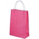 Pink Paper Bags with Carry Handle