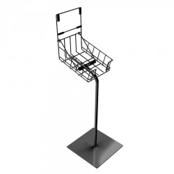 White Wire Catalogue Stand Display