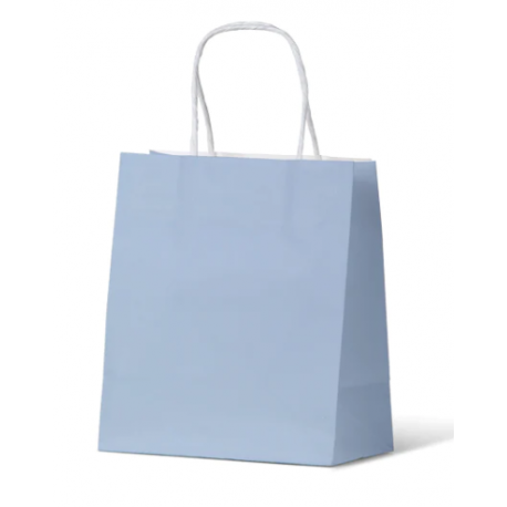 Baby blue small paper carry bag