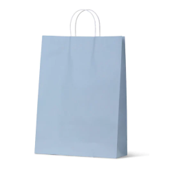 Baby blue large paper carry bag