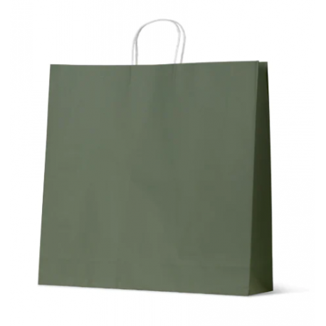 Khaki green extra large paper carry bag