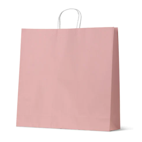 Baby pink extra large paper carry bag