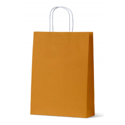 Mustard medium paper carry bag