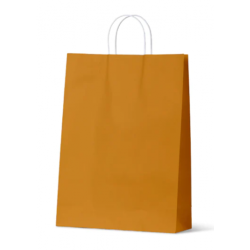 Mustard large paper carry bag