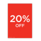 20% off double sided card A5 & A4